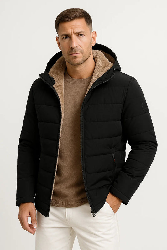 Men's Fleece Jacket Black Thick Windproof Casual 5XL Winter Outdoor