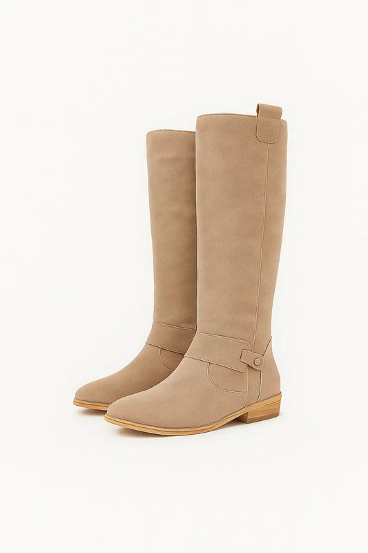 Winter Boots Women Black Leather Comfortable Design 4-Season With Non-Slip Sole