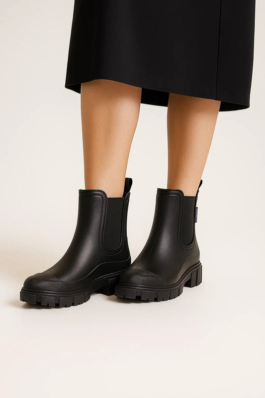 Women's Waterproof Rubber Boots Modern Design Anti-Slip Sole Outdoor Rainboots