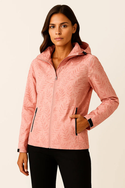 Women's Hoodie Zipper Lightweight Gray Polyester Adjustable Hood Comfortable Casual Style