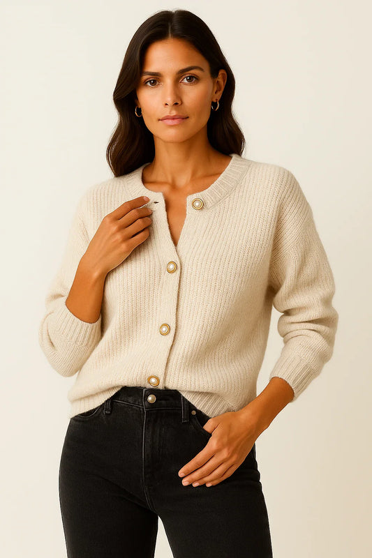 Women's Cardigan Polyester Open Front Elegant Soft Design For Everyday and Party