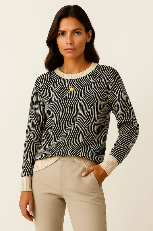 Women's Sweater Gray High Neck Soft Comfortable Timeless Design for Autumn and Winter