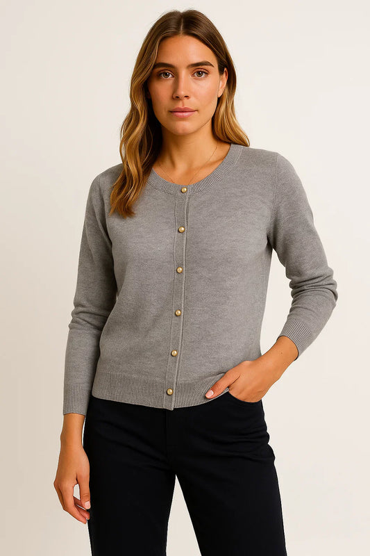 Women's Cardigan Long Sleeve Soft Knit Loose Fit