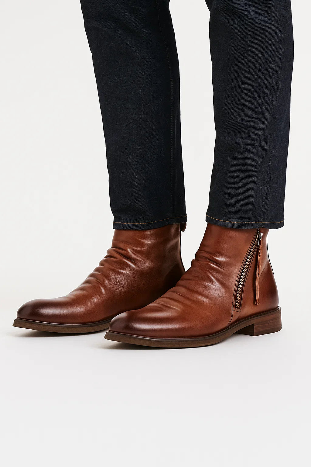 Men's Chelsea Boots Genuine Leather Classic Design All-Day Comfort