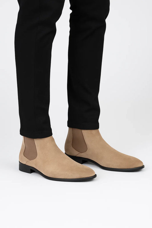 Men's Chelsea Boots Faux Suede Classic Design Slip-On
