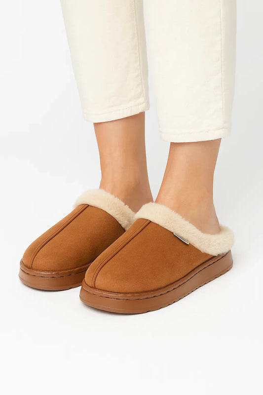 Women's Slippers Fluffy EVA Thick Sole Indoor Anti-Slip Warm Comfort