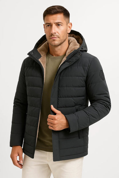 Men's Fleece Jacket Black Thick Windproof Casual 5XL Winter Outdoor