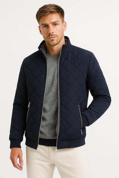 Men's Jacket Insulated Warm Fabric Classic Versatile Design