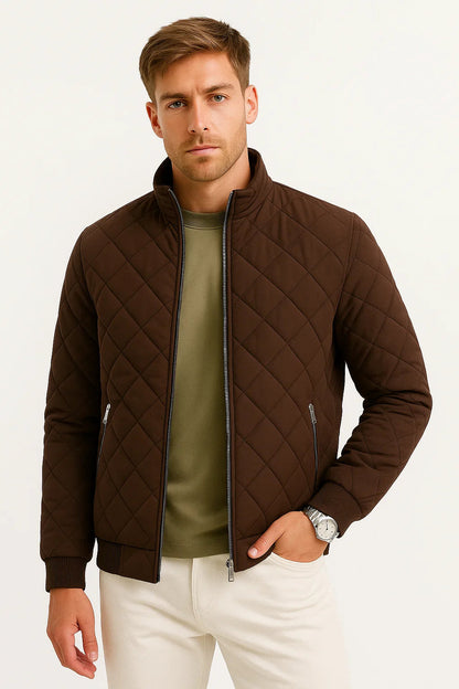 Men's Jacket Insulated Warm Fabric Classic Versatile Design