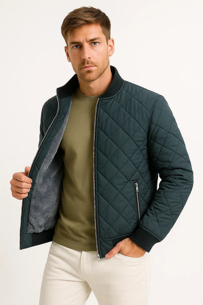 Men's Jacket Insulated Warm Fabric Classic Versatile Design