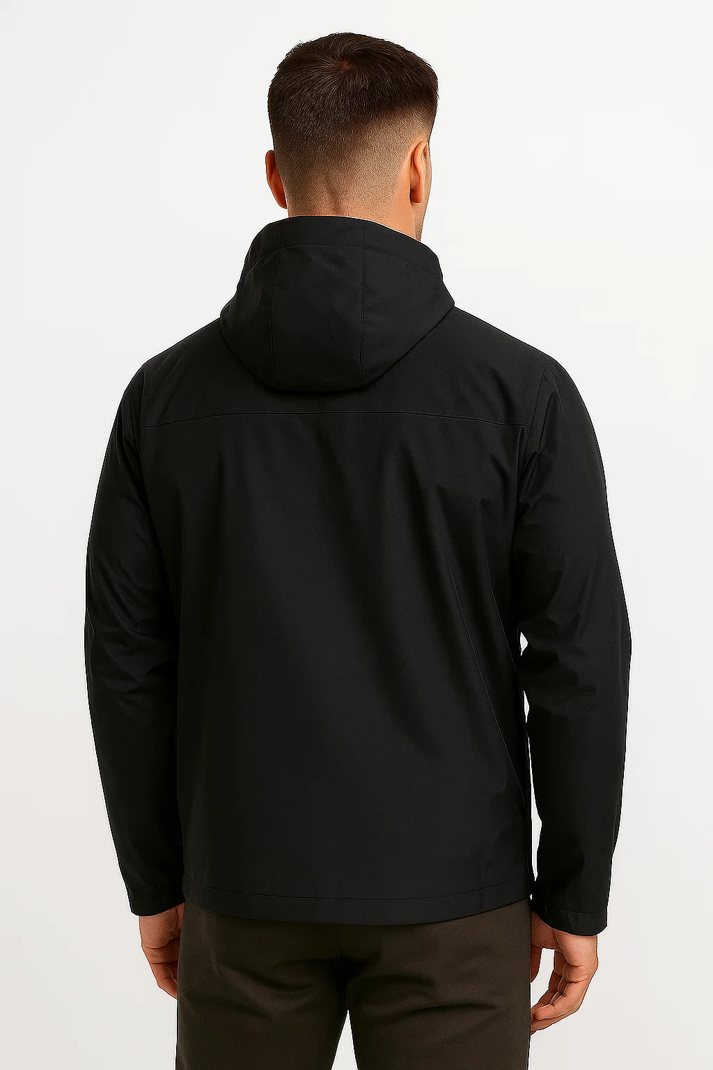 Men's Waterproof Jacket Lightweight Breathable with Adjustable Hood