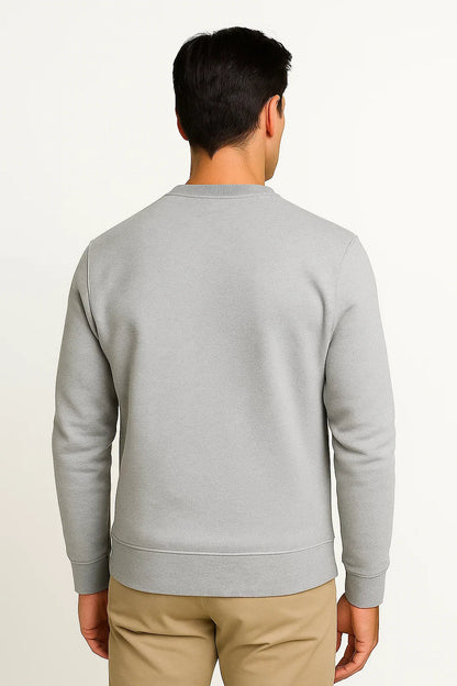 Men's Sweater Thick Velvet Round Neck Casual Winter