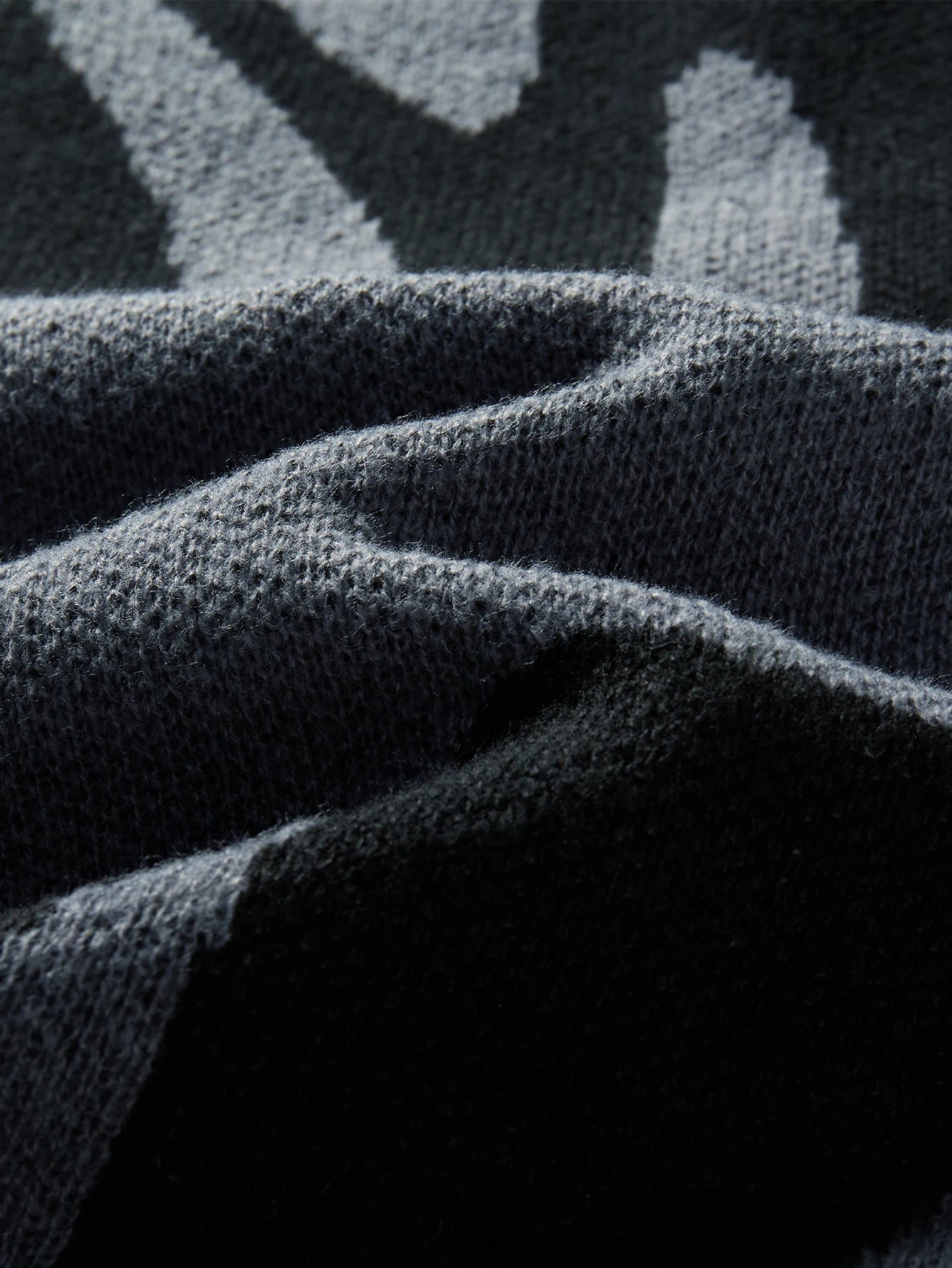Men's Sweater Wool Lightweight Oversized Abstract Design