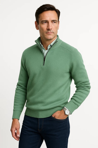 Men's Sweater Wool Relaxed Fit Long Sleeve Casual Comfort for Fall and Winter