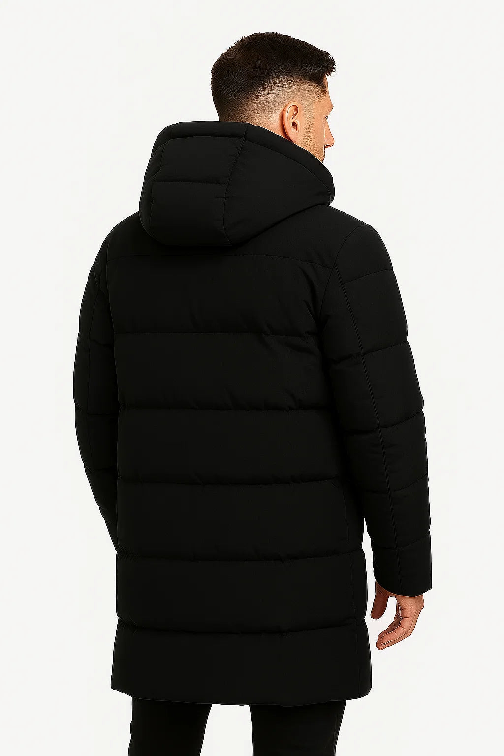 Men's Waterproof Puffer Jacket Insulated Black