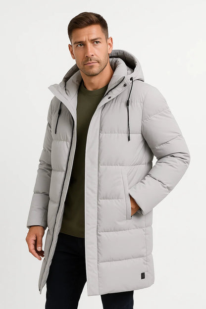 Men's Waterproof Puffer Jacket Insulated Black