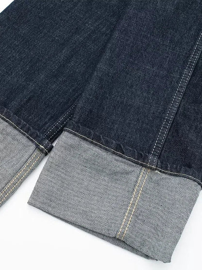 Women's Denim Jacket Blue Loose Fit Vintage With Pockets Long Sleeves Classic Collar