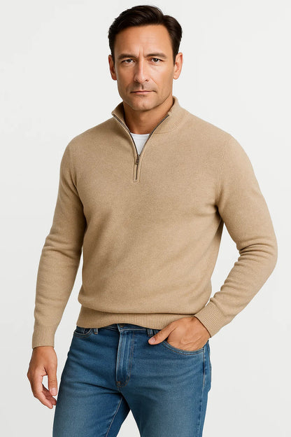Men's Half Zip Sweater Soft Knit Casual Comfort Design