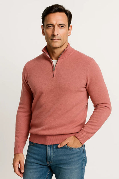 Men's Half Zip Sweater Soft Knit Casual Comfort Design