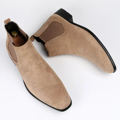 Men's Chelsea Boots Faux Suede Classic Design Slip-On