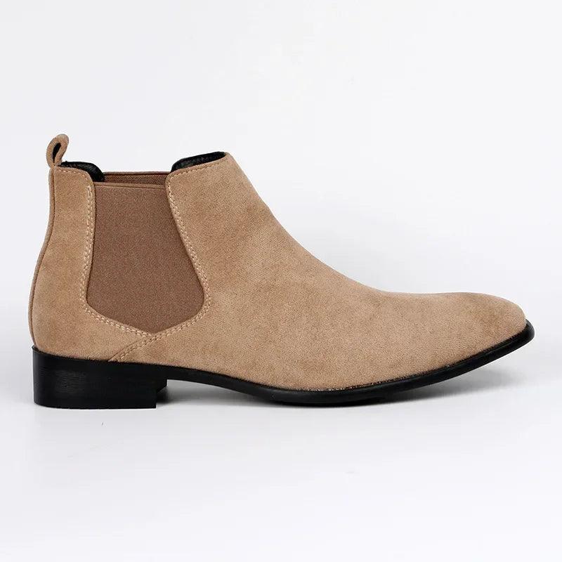 Men's Chelsea Boots Faux Suede Classic Design Slip-On
