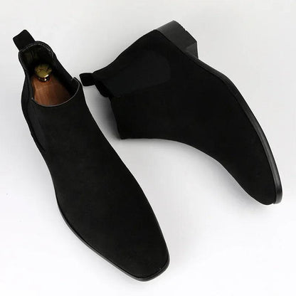 Men's Chelsea Boots Faux Suede Classic Design Slip-On