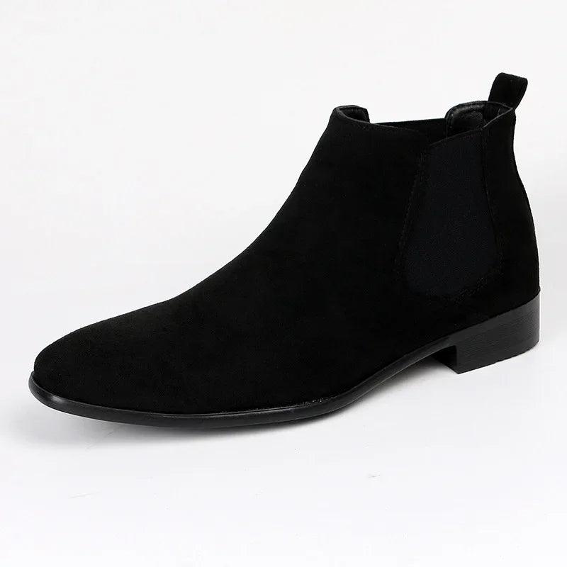 Men's Chelsea Boots Faux Suede Classic Design Slip-On