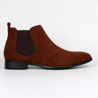Men's Chelsea Boots Faux Suede Classic Design Slip-On