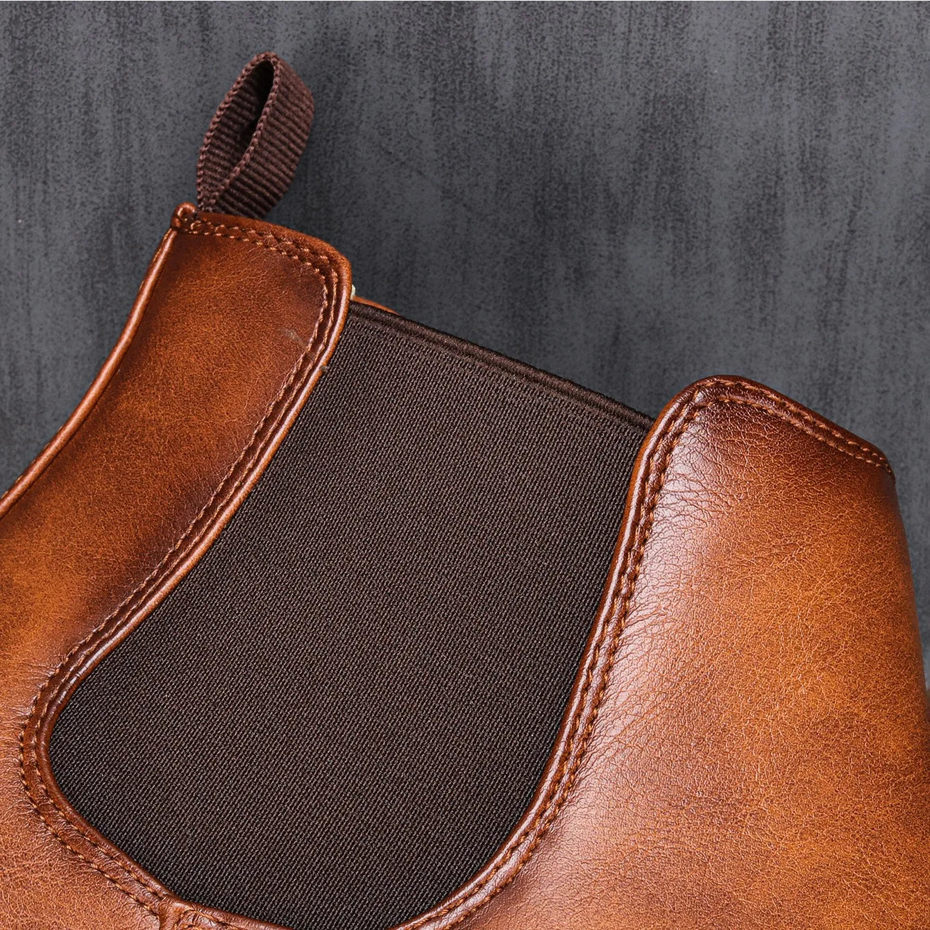 Men's Chelsea Boots Synthetic Leather Retro Slip-On Comfortable Fashion