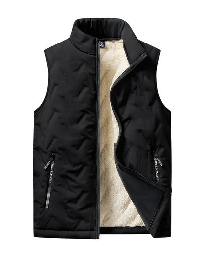 Men's Down Vest Cotton Fleece Warm Plus Size 5XL Casual Jacket