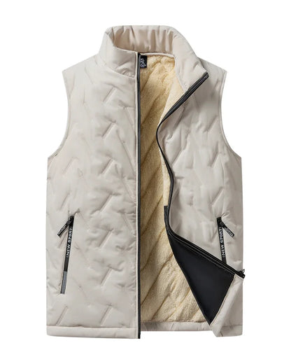 Men's Down Vest Cotton Fleece Warm Plus Size 5XL Casual Jacket