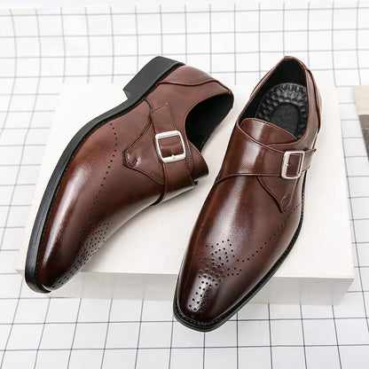 Men's Loafers Leather Casual High-Quality Italian Dress Shoes for Weddings and Parties