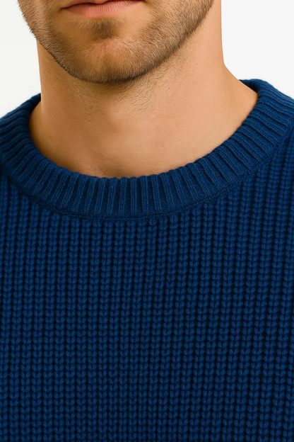 Men's Sweater Acrylic Oversized Pullover Ribbed Design