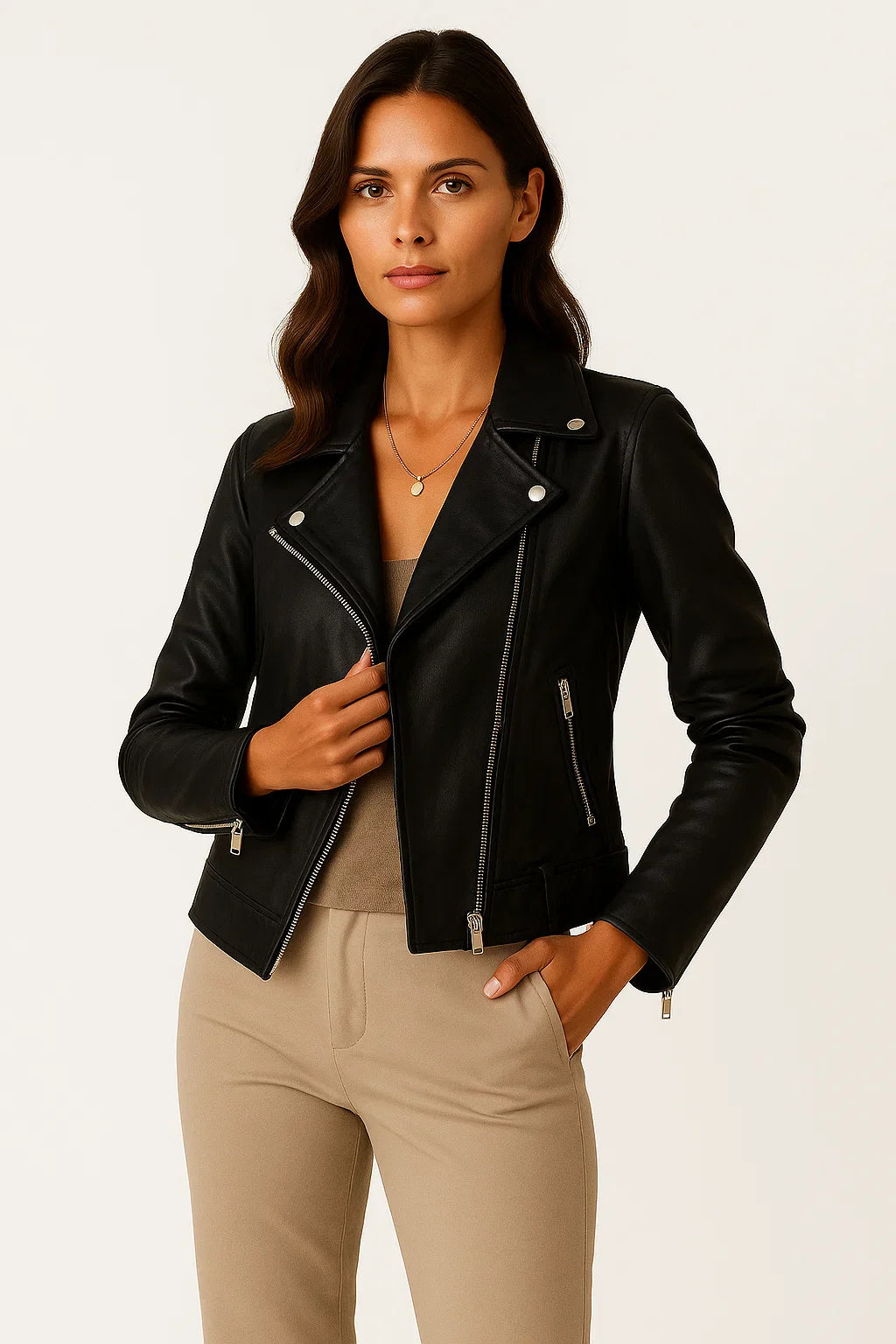 Women's Vest Lightweight Fabric Casual Design with Zipper and Pockets