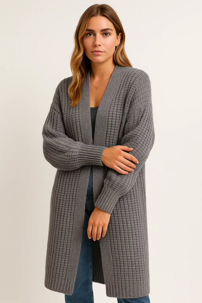 Women's Long Cardigan Soft Knit Open Front Casual Wear