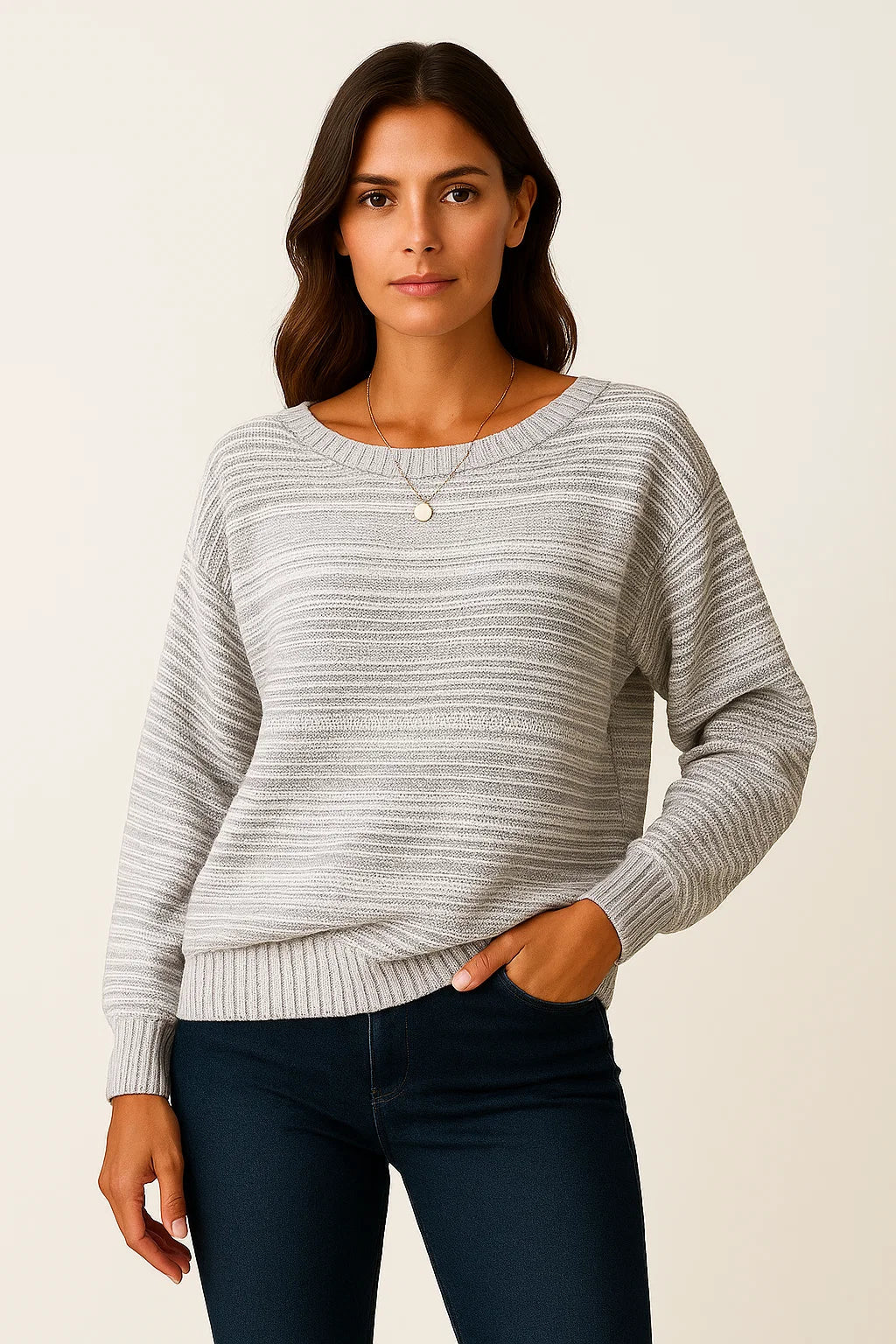 Women's White Cardigan Lightweight Breathable Structured Comfortable Fit