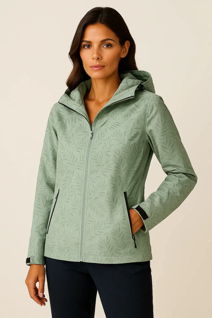 Women's Hoodie Zipper Lightweight Gray Polyester Adjustable Hood Comfortable Casual Style