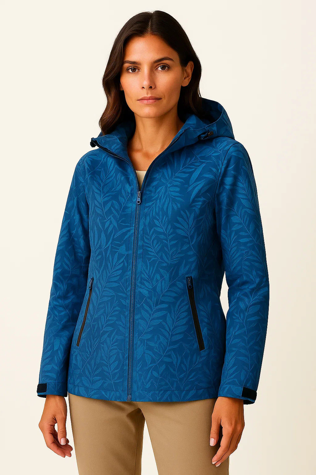 Women's Hoodie Zipper Lightweight Gray Polyester Adjustable Hood Comfortable Casual Style