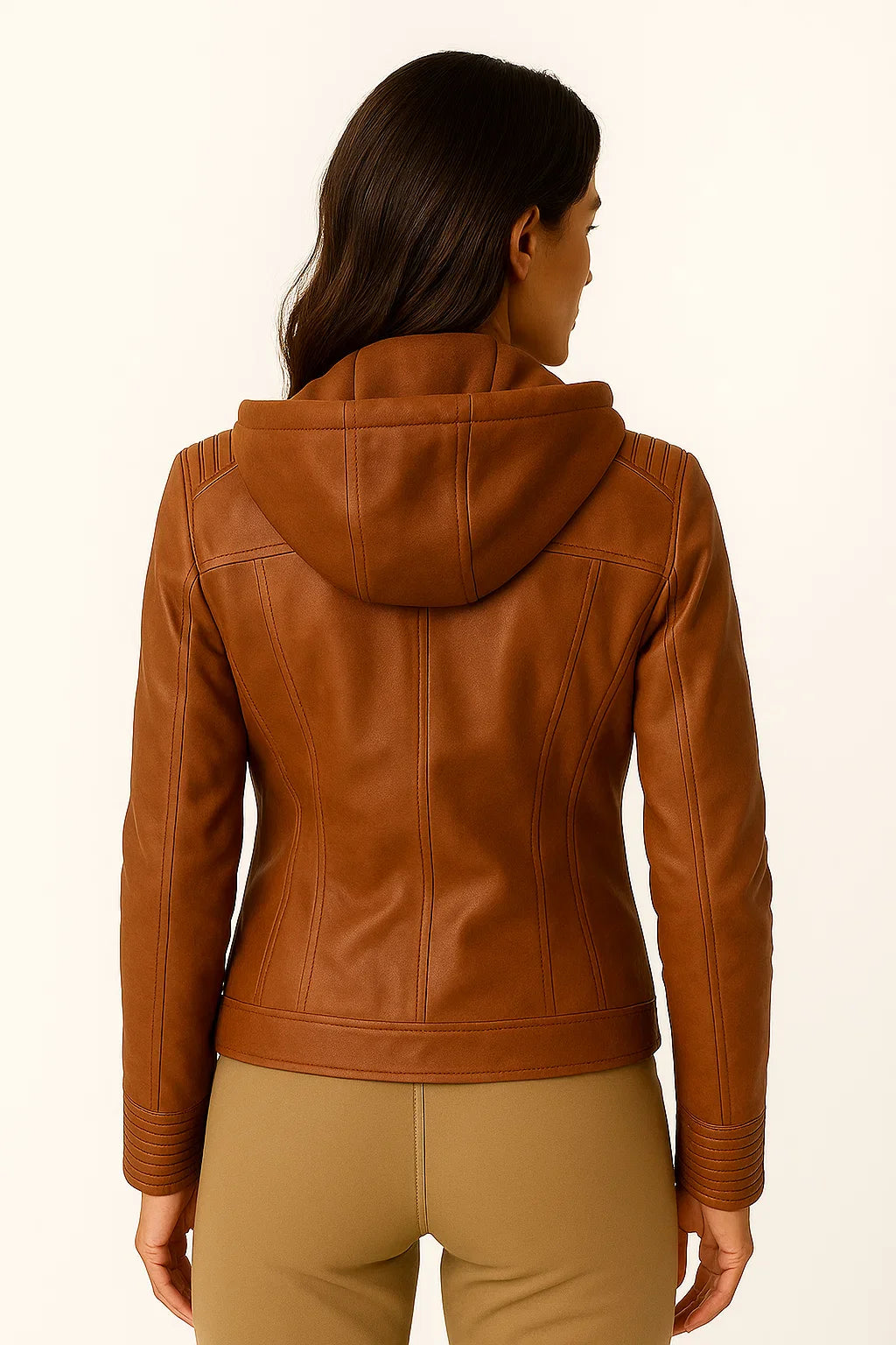 Women's Hoodie Black Soft Zipper Asymmetrical Design Moto Style For Women