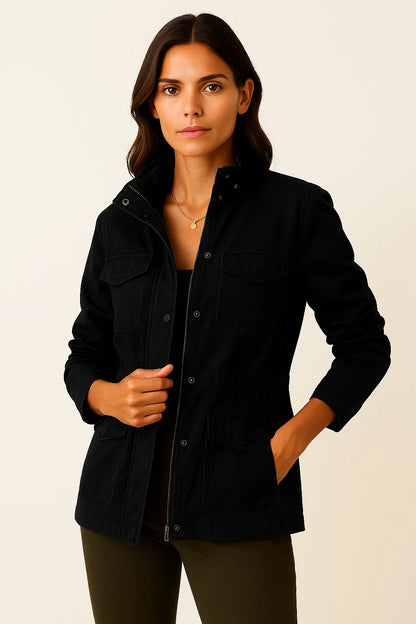 Jacket Women's Polyester Elegant Casual Design With Practical Pockets