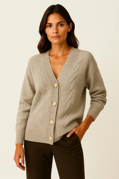 Women's Long Cardigan Soft Silk-Feel Elegant Knit Lightweight