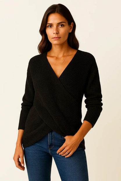 Women's Sweater Beige High Neck Cable Knit Soft Relaxed Fit for Autumn and Winter