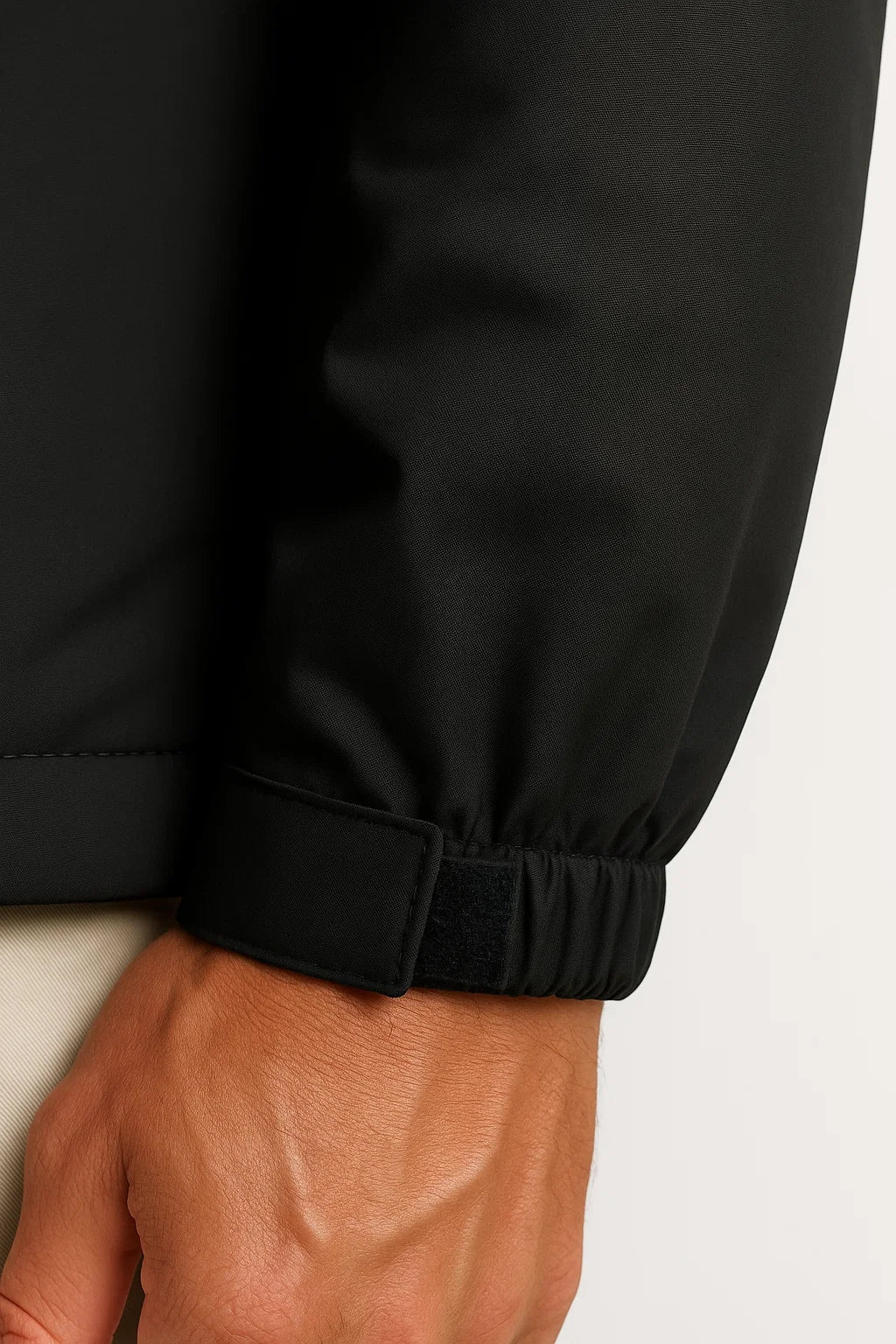 Men's Puffer Jacket Insulated Water-Resistant Nylon-Polyester with Hood