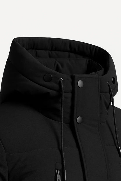 Men's Waterproof Puffer Jacket Insulated Black