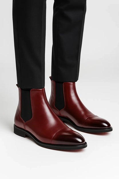 Men's Chelsea Boots Premium Leather Comfortable Everyday Wear