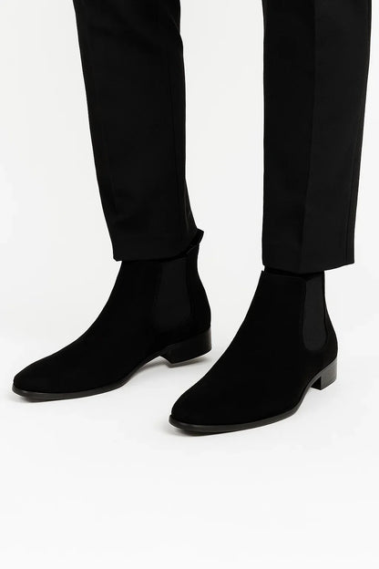Men's Chelsea Boots Faux Suede Classic Design Slip-On