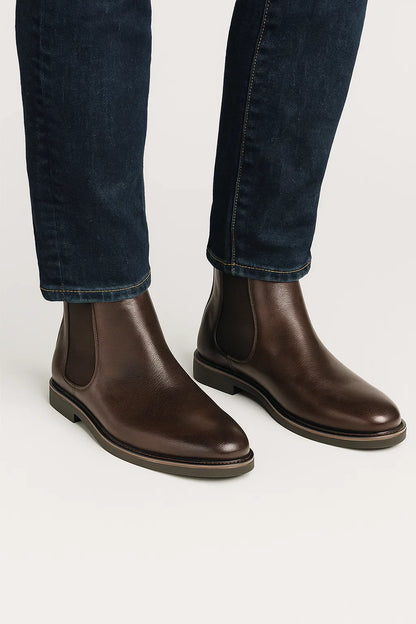 Men's Chelsea Boots Synthetic Leather Retro Slip-On Comfortable Fashion
