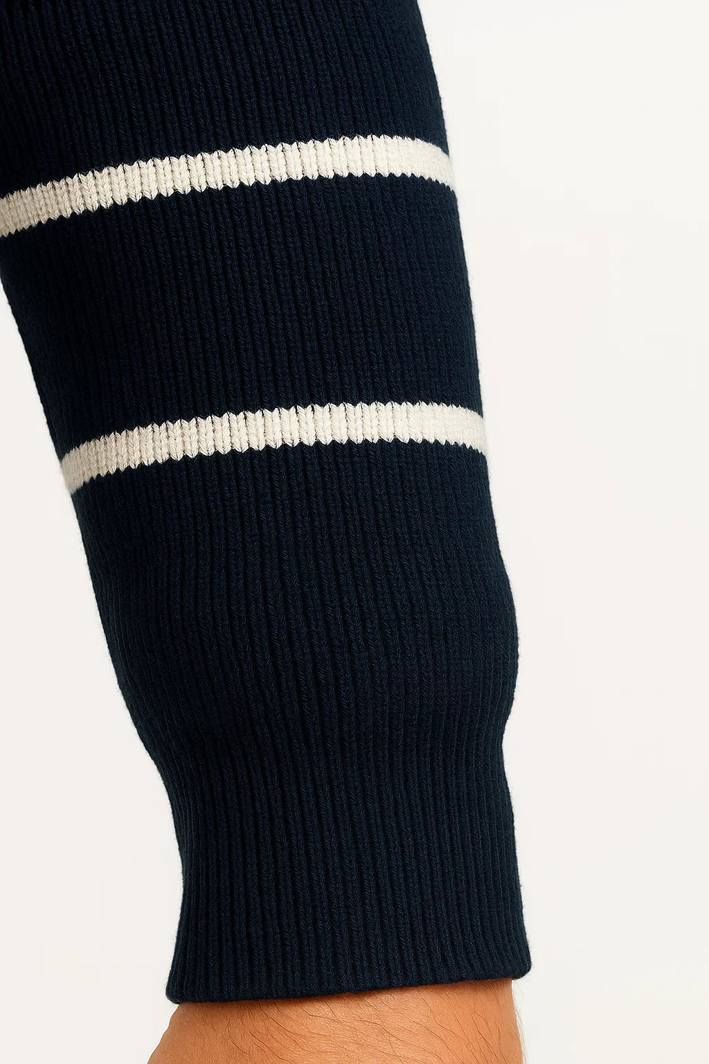 Men's Sweater Striped Lightweight Cotton Casual Quarter Zip Comfortable and Breathable