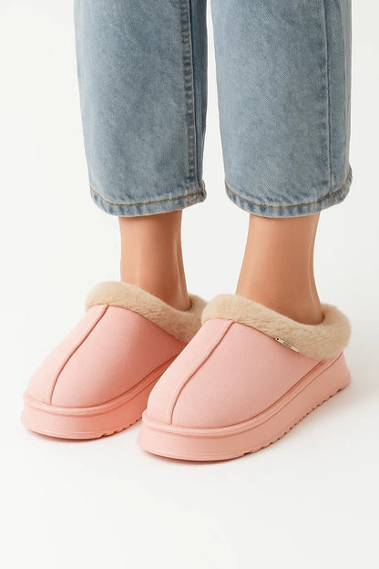 Women's Slippers Fluffy EVA Thick Sole Indoor Anti-Slip Warm Comfort