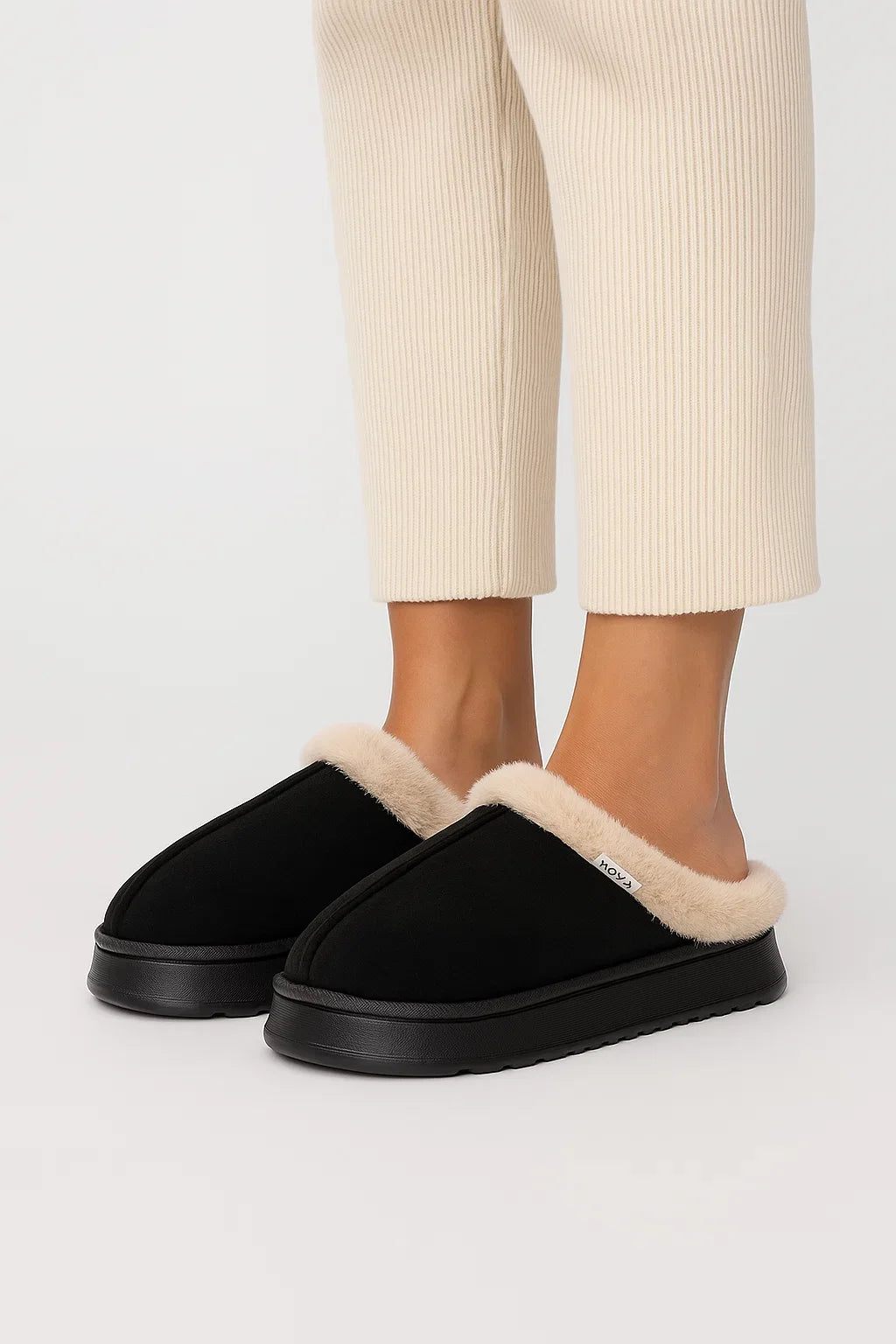 Women's Slippers Fluffy EVA Thick Sole Indoor Anti-Slip Warm Comfort